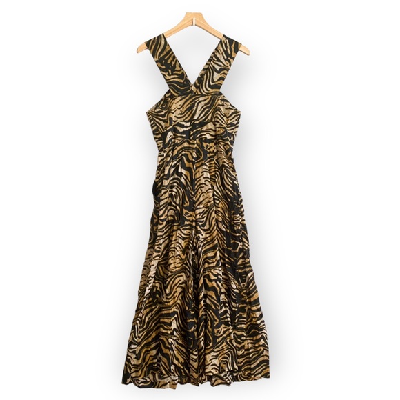 Rachel Comey Ines Animal-print Zip-front Jumpsuit In Brown, Size 0 - Picture 4 of 15